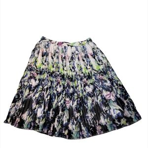 Liz Claiborne Floral Pleated Skirt
